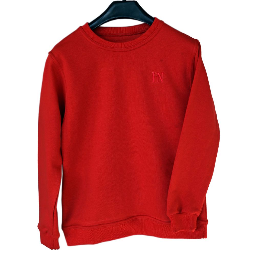 Kids Cozy Red Fleece Sweatshirt